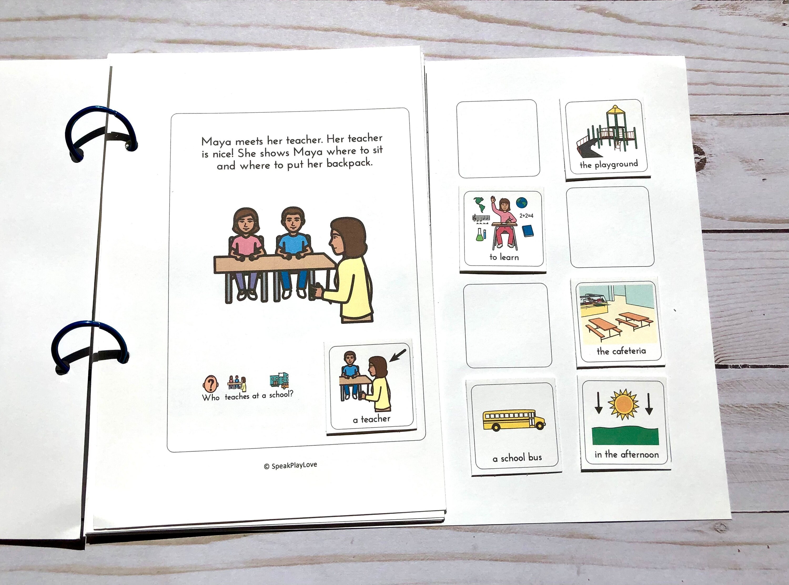 Printable Interactive Books With School-theme, Back to School Speech ...