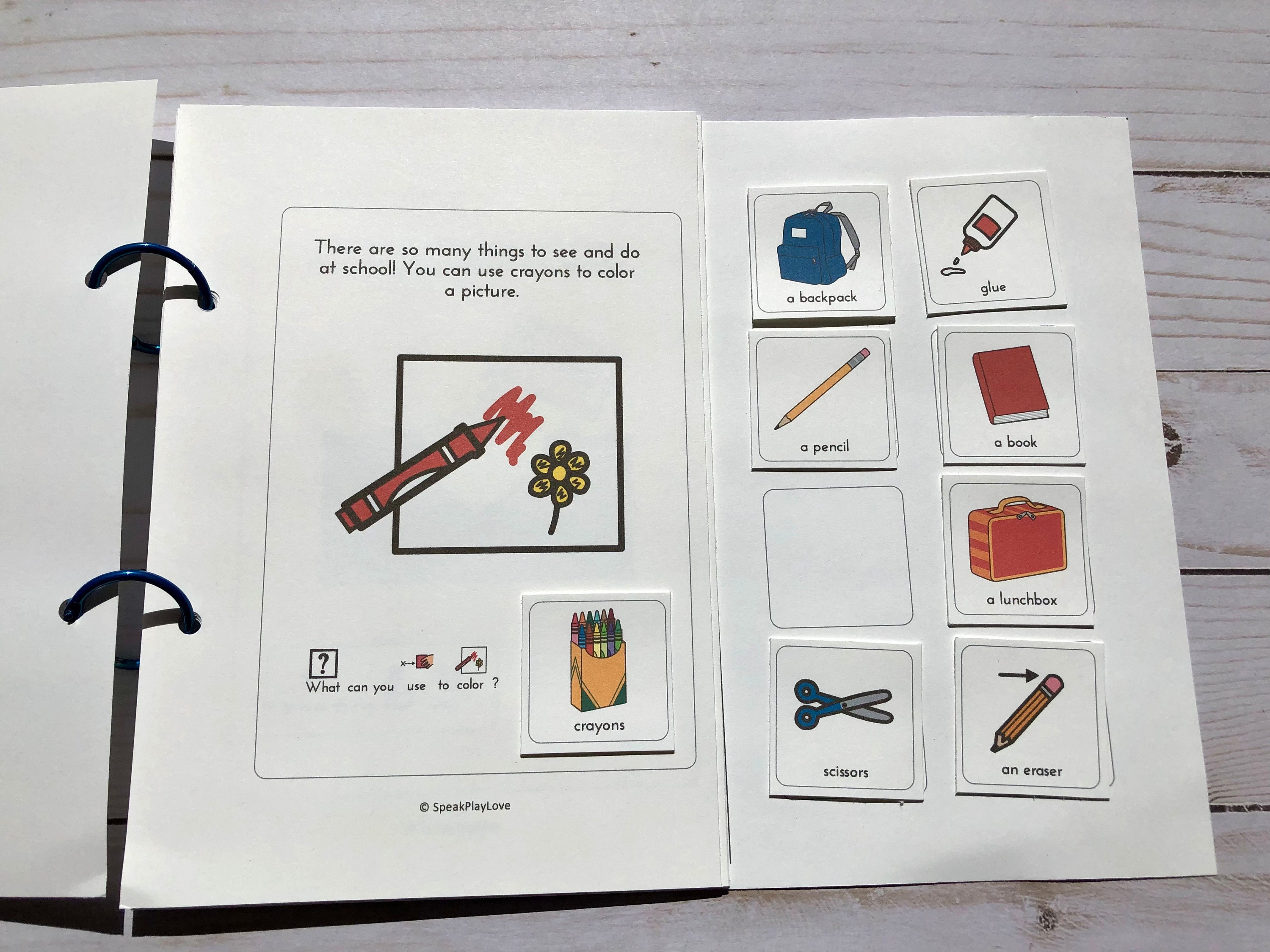 Printable Interactive Books With School-theme, Back to School Speech ...