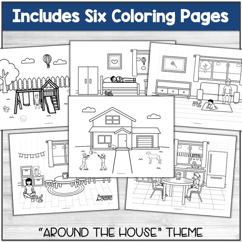 Printable Following Directions Coloring Pages, Speech Therapy Coloring