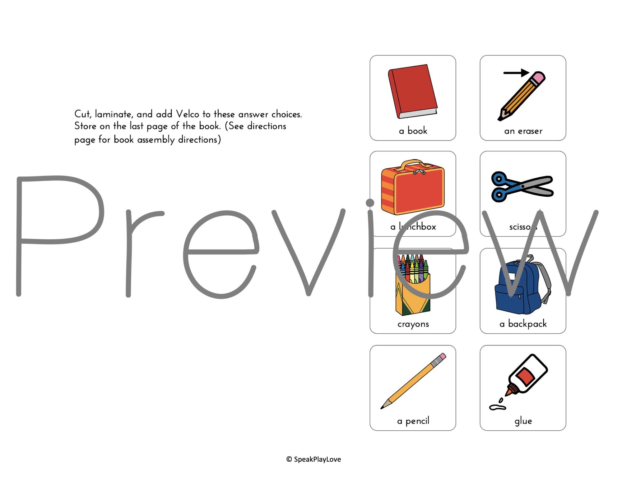 Printable Interactive Books With School-theme, Back to School Speech ...