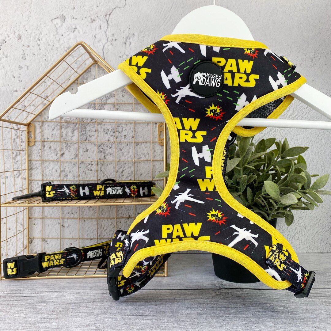 Dog Harness Paw Wars Dog Harness Neoprene Dog Harness Etsy