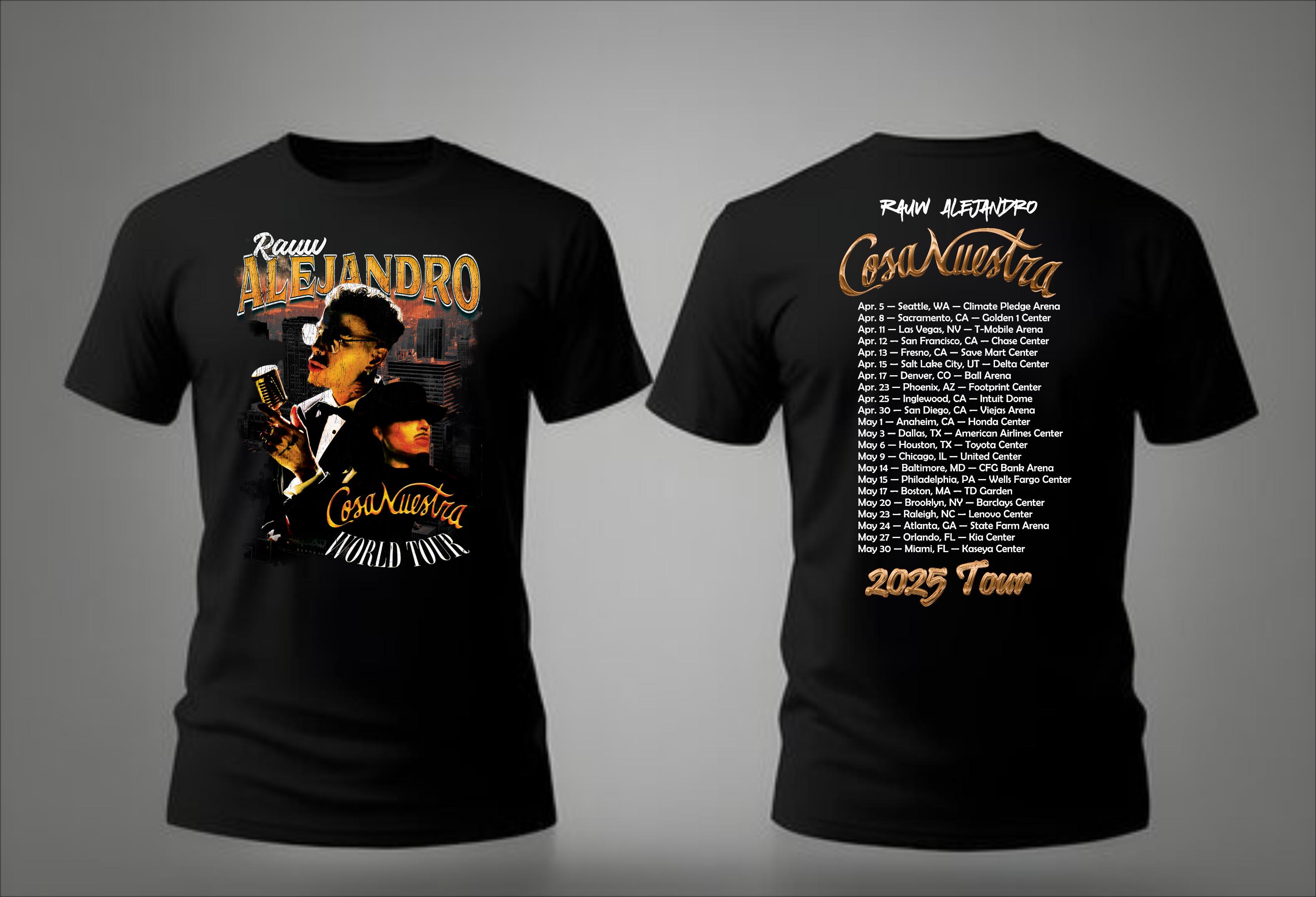 Rauw Alejandro Cosa Nuestra Concert Merch Tour Dates - Etsy
