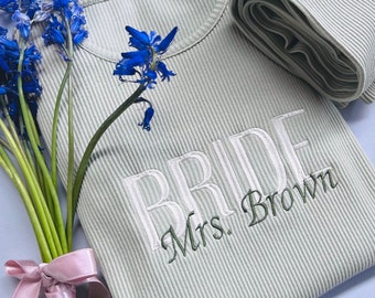 PERSONALISIERTE Braut Loungewear|Bride to Be|Bachelorette|Braut|Brautparty Outfit WIFEY Brautjungfer|Trauzeugin|Junggesellinnenabschied Loungewear|Bräutigam