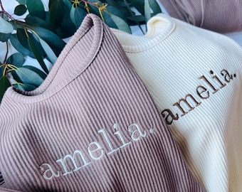 Personalized Matching Loungewear Set | Custom Name or Initials | Adults, Kids, Toddler, and Baby Lounge Set, Christmas Gift, Matching Outfit