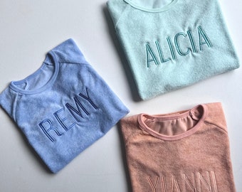 Summer Personalised Child Cotton Sets | Embroidered Kids Sets |Personalised T-Shirt & Shorts Summer Outfit Name or Initials UNISEX Clothing