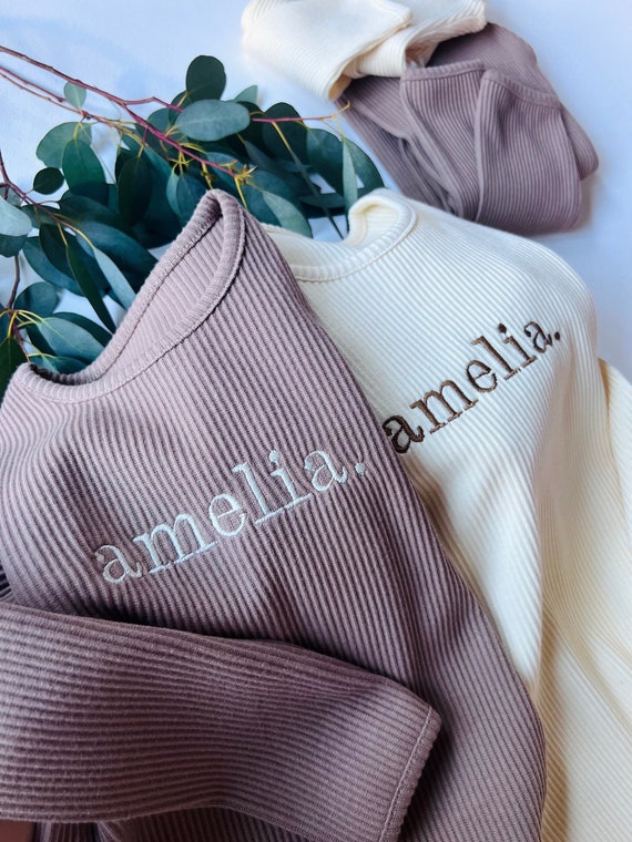 Personalized Matching Loungewear Set Custom Name or Initials Adults Kids Toddler and Baby Lounge Set Christmas Gift Matching Outfit Etsy UK