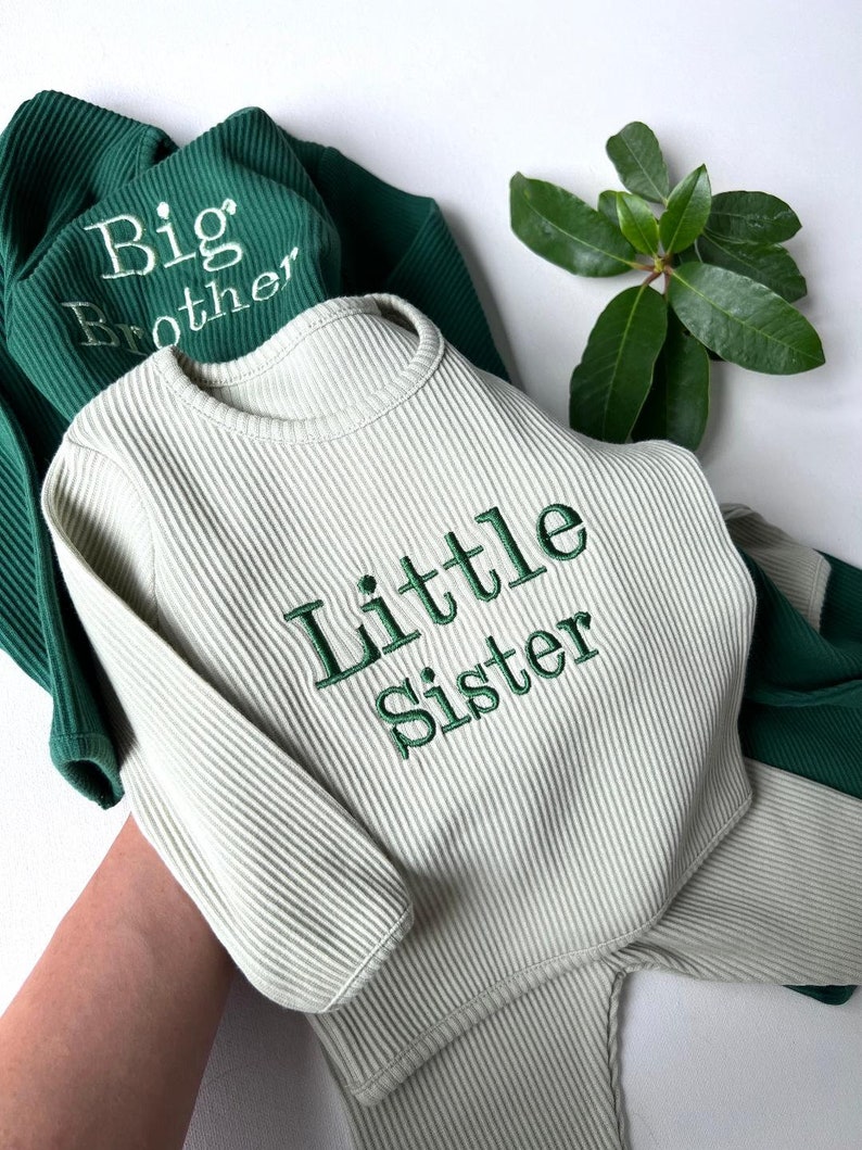 PERSONALISIERTE Initialen oder Name Lounge Set Baby Kleinkind Loungewear Name Kleidung Kleidung Jungen Mädchen Personalisierte Kinderkleidung Bild 5