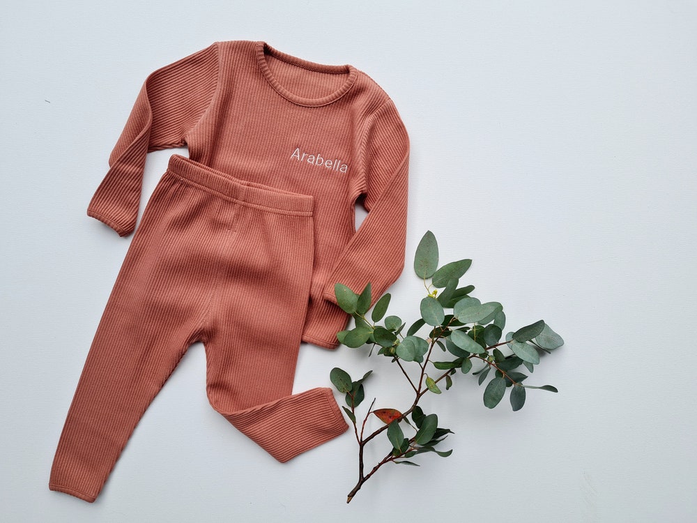 Family Matching Personalised Pjs | Mama And Mini Kids 2 Piece Set | Siblings Match | Clothing | Baby And Kids Outfits | Gf Bf Matching Pjs Fall Shirts - Trendyteedesigns Monstore