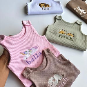 Macacão de presente para bebê Safari Outfit | Leão fofo, unicórnio, vaca, girafa ou ovelha. Safari Babyshower,, fantasia de aniversário de 1 ano na fazenda