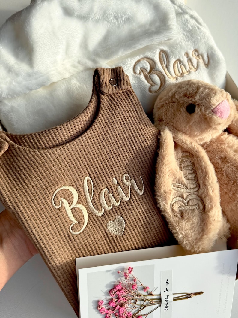 Personalized New Baby Gift Set, New Baby boy gift, New Baby Girl Gift, Newborn gift box, New Baby Gift box, Baby Shower Gift, Christmas Gift image 10