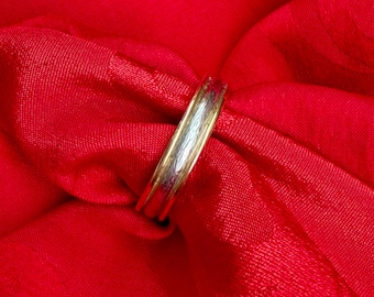 Anillo de platino y oro amarillo de 18 quilates, talla 9,75 (EE. UU.).