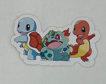 Generation 1 Starters Sticker