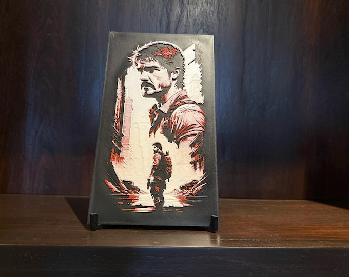 Lone Survivor Portrait Art Panel – Gritty Cinematic Character Hueforge