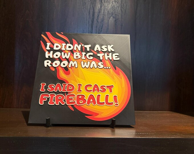 I Didn’t Ask How Big the Room Was Fireball Art Panel – Tabletop RPG Humor Hueforge