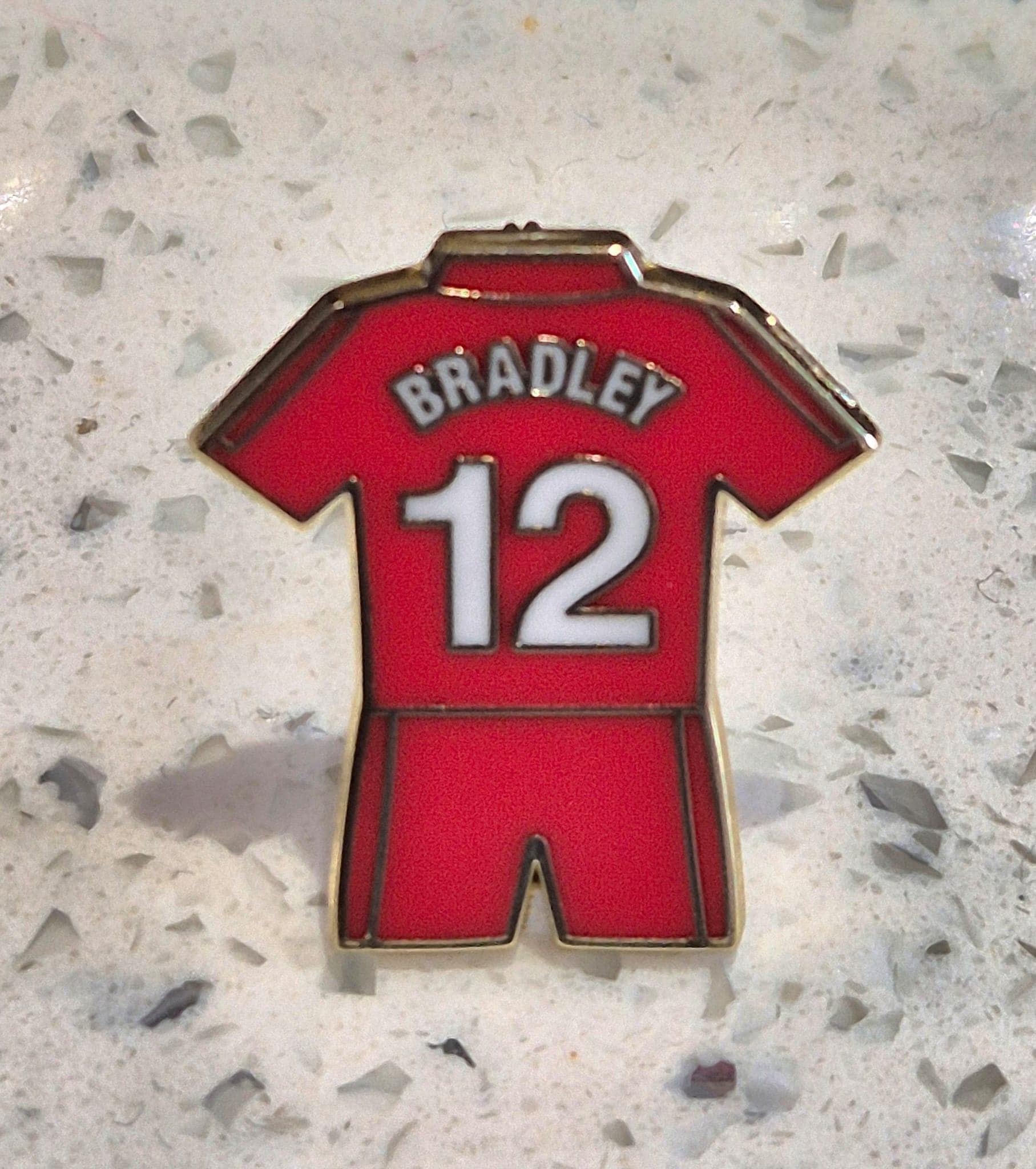 Liverpool Player Pin Badge - Bradley No.12 - Red Home Kit - Etsy