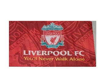 Drapeau Liverpool Vous ne marcherez jamais seul 3 x 2