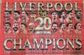 Liverpool Champions 3x2ft Flag - 20 League Champions