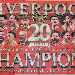 Liverpool Champions 3x2ft Flag - 20 League Champions