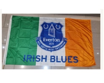 Everton Official Irish Blues Flag/ Banner - 5ft x 3ft