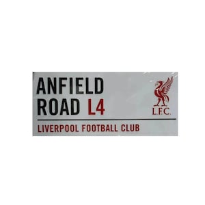 1960er Anfield Road L4 Metall Straßenschild