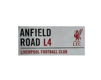 Liverpool Anfield Road L4 Metal Street Sign