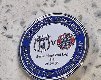 Everton-badge - Goodison Memories - v Bayern München ECWC 1985