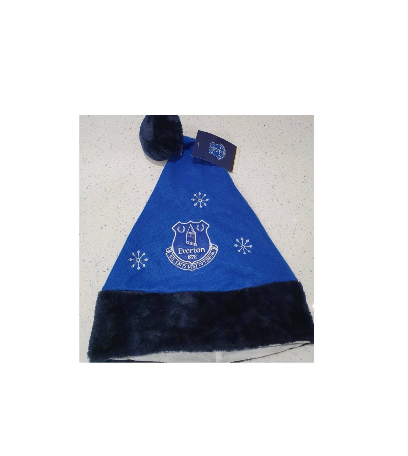 Everton Official Santa Hat Royal \u0026 Navy 