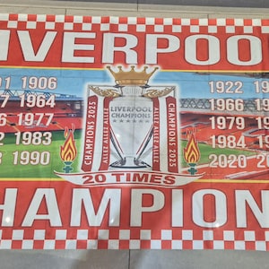 Liverpool Champions Flag - 5x3 - Fan Design