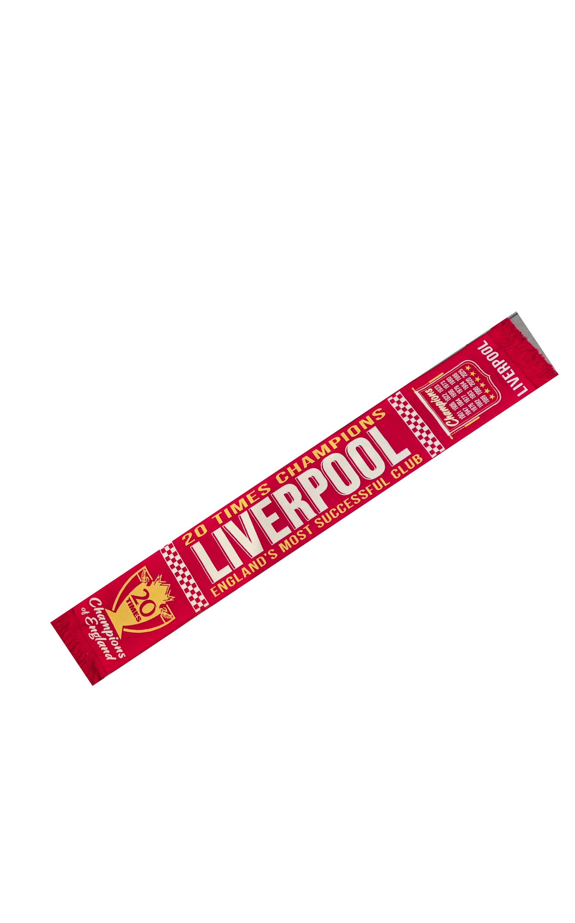 まくら　リバプール　ルイスガルシア　 Liverpool Liverpool Champions 2025 Scarf - England's Most Successful Club