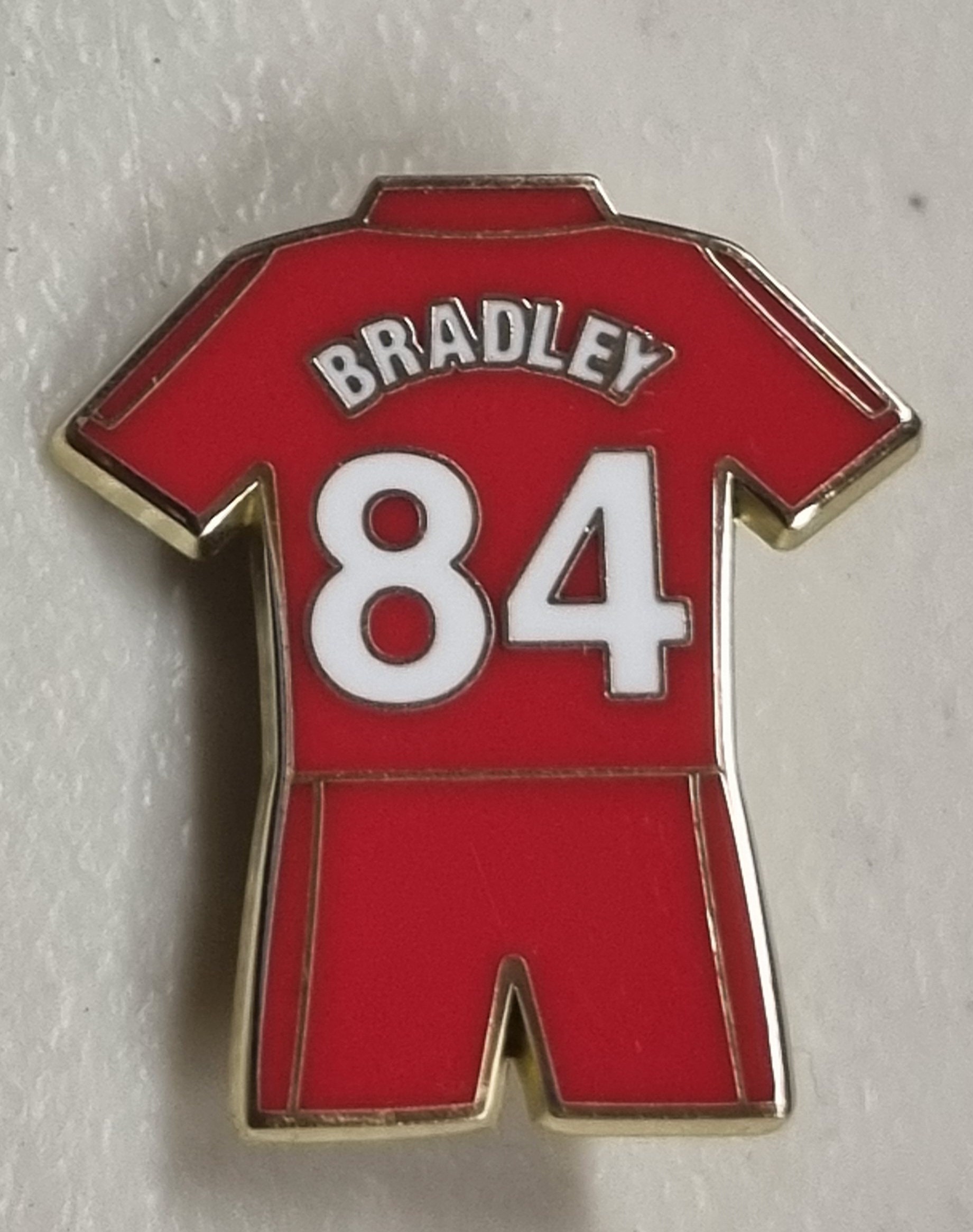 Liverpool Player Pin Badge - Bradley No.84 - Red Home Kit - Etsy