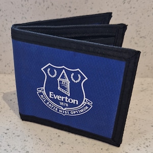 Everton Official Canvas Crest Wallet Royal - Everton Toffees