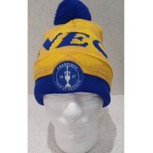 Everton NEC Retro Yellow Bobble Hat - League Champions 1987