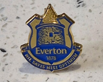 Insignia del Everton - Escudo retro - Azul y dorado