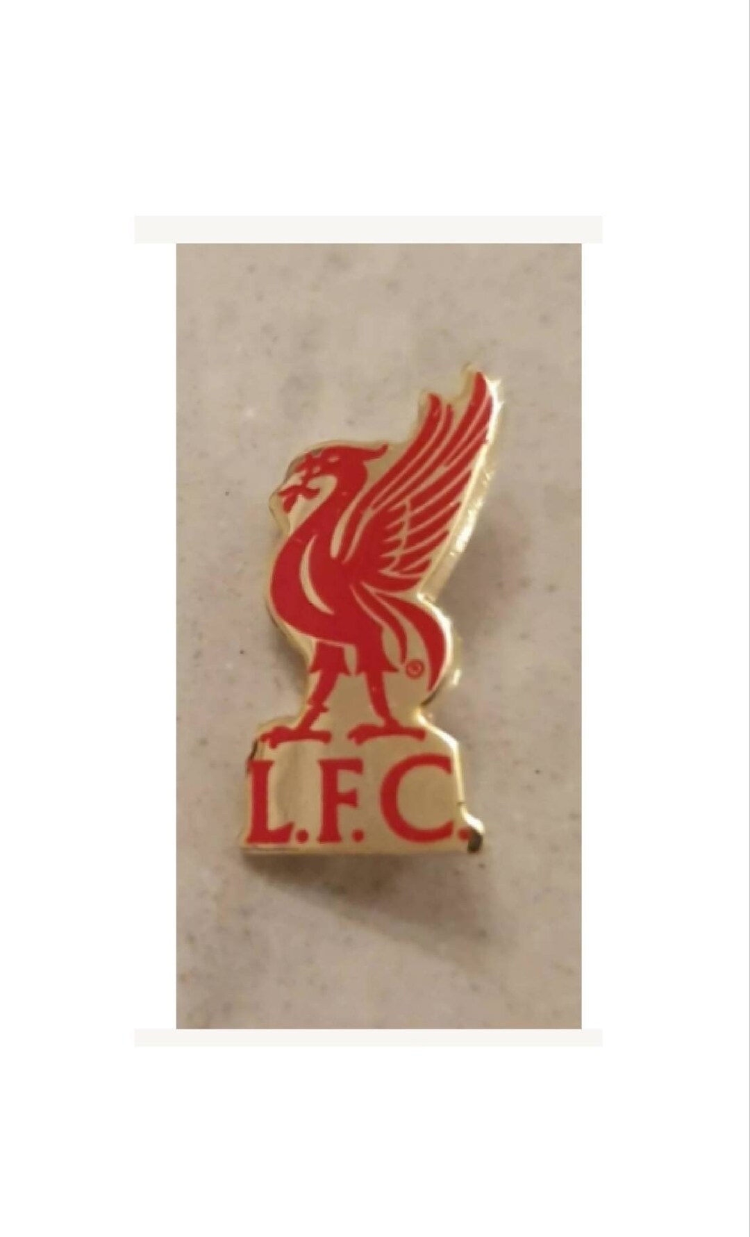 Liverpool Gold and Red Liverbird Pin Badge - Etsy