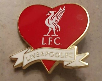 Liverpool-badge met rood hart en Liverbird