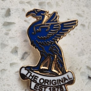 Everton Pin Badge - Blå Liverbird The Originals Etablerat 1878 - Medium