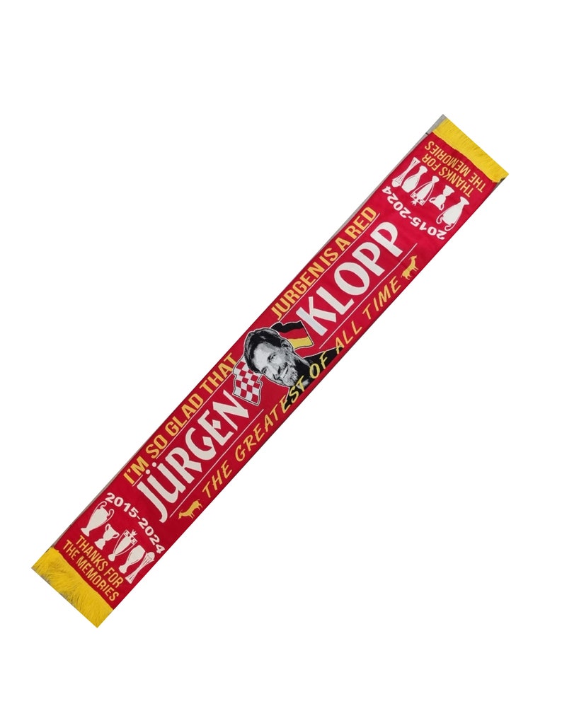 Liverpool Jurgen Klopp Woven Scarf Jurgen is a Red image 1