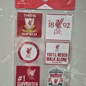 Liverpool Multi Car/ Window Sticker Set