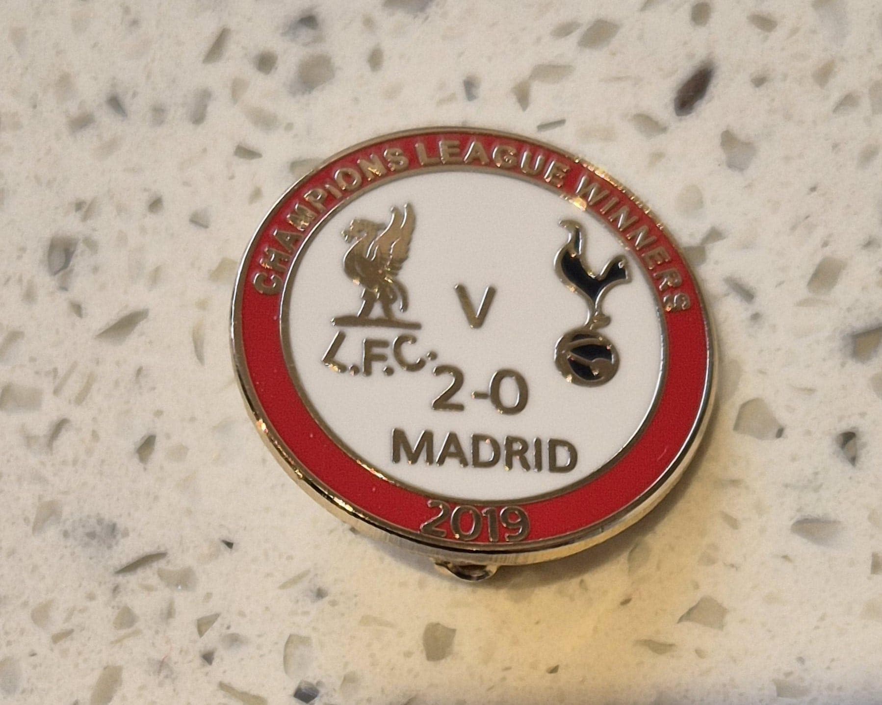 Liverpool-pinbadge - Champs League-winnaars - Liverpool v Spurs - 2019
