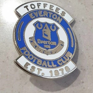 Everton Pin Badge - The Toffees - Est. 1878 - Weiß und Blau