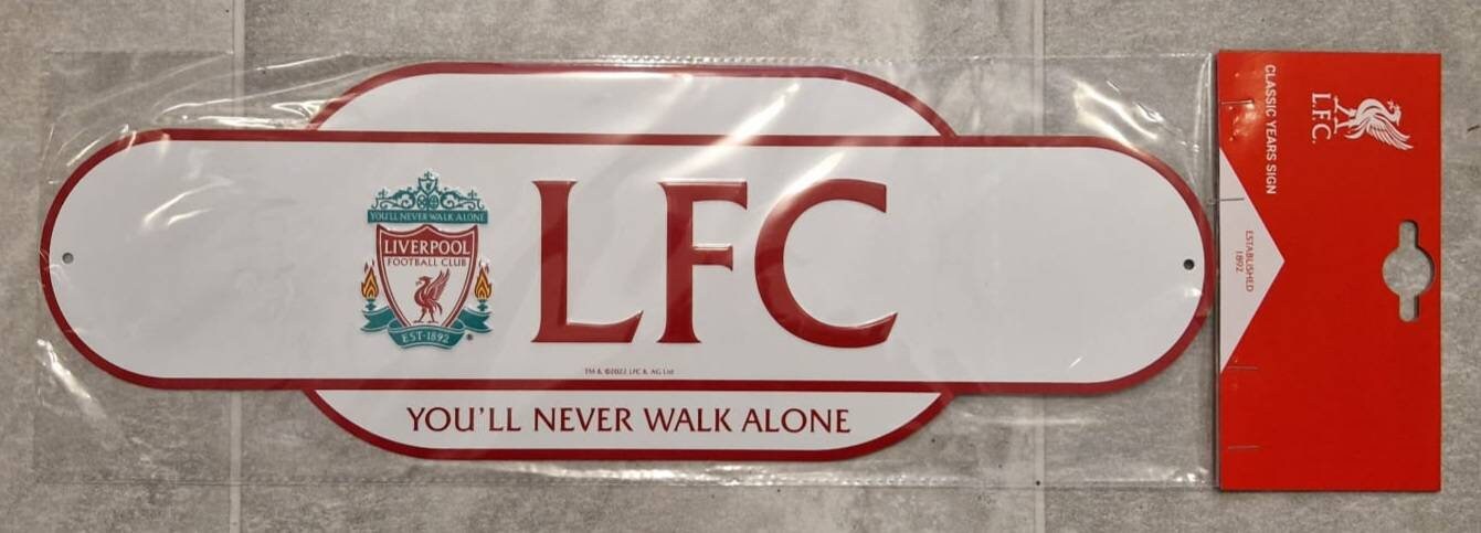 Si Señor: My Liverpool Years サイン入り！ Liverpool Metal Retro Years Classic Sign - White - Etsy