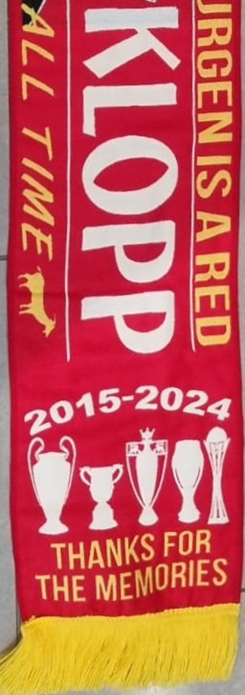 Liverpool Jurgen Klopp Woven Scarf Jurgen is a Red image 4