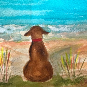 Beach Lover: Watercolor Print