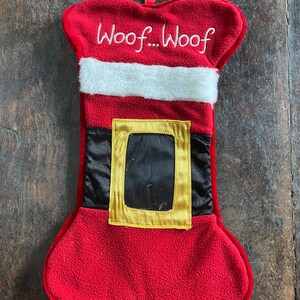 Woof Dog Christmas Stocking