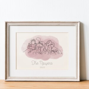 PERSONALISIERTES FAMILIENPORTRAIT, Personalisiertes Familienportrait, Personalisiertes Geschenk, Personalisiertes Geschenk