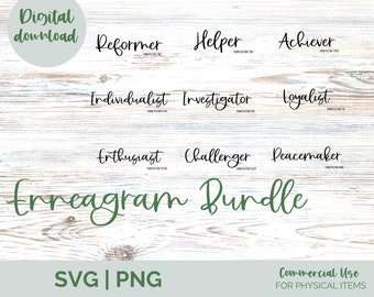 Enneagram SVG Enneagram Bundle Enneagram sublimation Enneagram gift Christian svg SVG Bundle Personality svg Digital file Commercial use