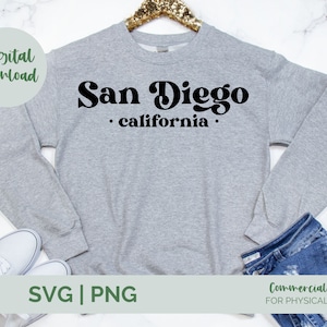 San Diego SVG, vacation svg, California svg, San Diego png, San Diego California, cricut svg for commercial use, digital download