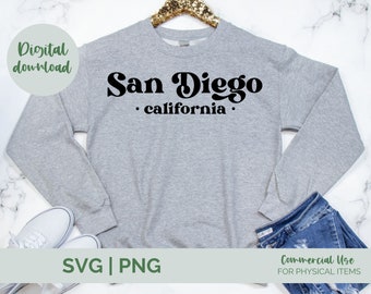 San Diego SVG, vacation svg, California svg, San Diego png, San Diego California, cricut svg for commercial use, digital download