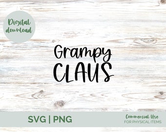 Grampy Claus SVG, Grampy Claus, Grampy svg, Santa Claus SVG, Grandpa svg, Christmas, Merry Christmas, Christmas SVG, Merry Christmas Svg,