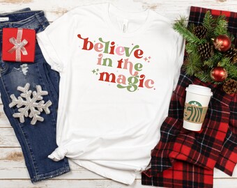 SVG Believe svg Believe in Christmas svg Believe the Magic svg retro svg file design - PNG Cricut & Silhouette - commercial use